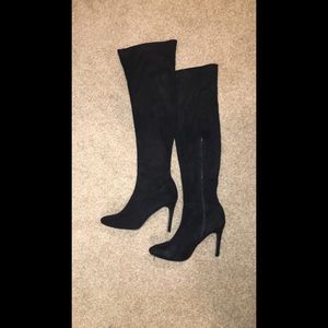 OVER THE KNEE HEELED BOOTS